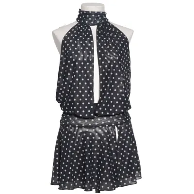 Halternecktopp (Svart, Flerfärgad) från Inalbis Elastan, Återvunnen polyester