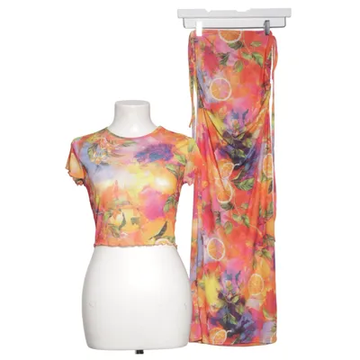 Set (Orange, Flerfärgad) från Boohoo Elastan, Polyester