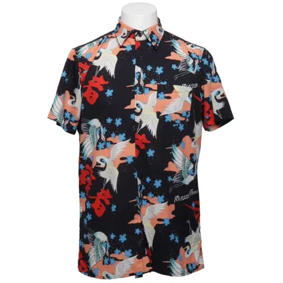 Kortärmad skjorta (Svart, Flerfärgad) från Reason Elastan, Polyester