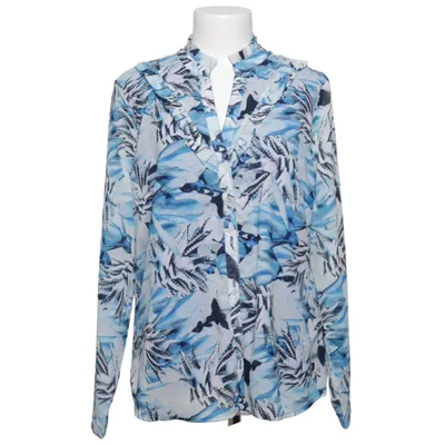 Blouse (Blue, White, Multicolored) from Dranella Polyester, Viscose