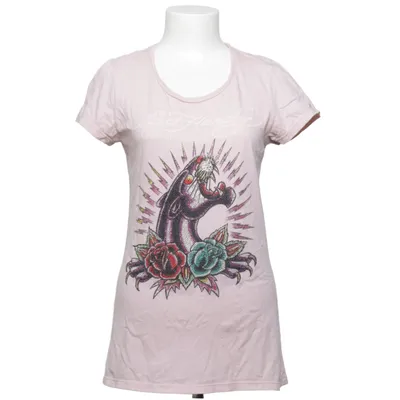 T-shirt (Pink, Flerfarvet) fra Ed Hardy Bomuld