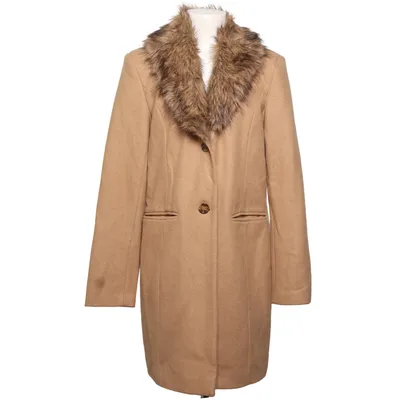 Frakke (Beige) fra Havana Polyester, Uld