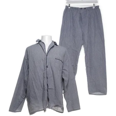 Pyjamasz (Hvid, Blå) fra George Bomuld, Polyester