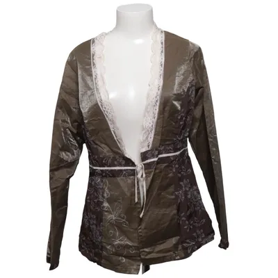 Wickelbluse (Braun, Beige) von Lipo Lipo Baumwolle, Viskose