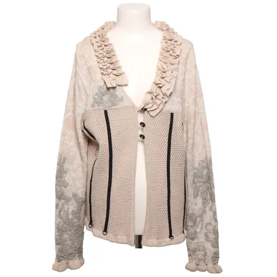Cardigan (Beige, Gray) from Eva & Claudi Polyamide, Viscose, Wool