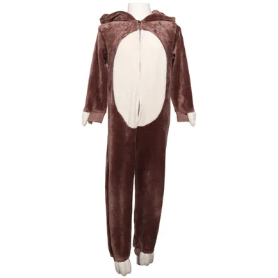 Mjukisdräkt (Brun, Vit) från Lindex Bomull, Polyester
