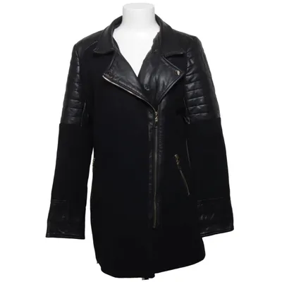 Manteau (Noir) de The Rockn Rev Acrylique, Polyester, Polyuréthane, Laine