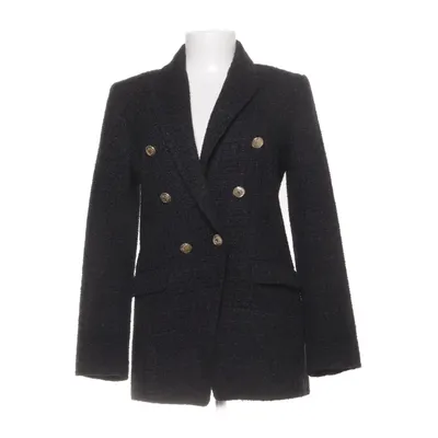 Pea coat (Black) from Zara Polyester, Viscose