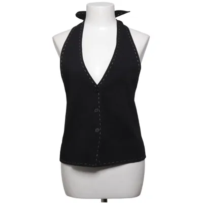 Neckholder Top (Schwarz) von Zara Elasthan, Polyester, Viskose
