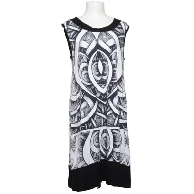 Kjole (Sort, Hvid) fra Wico Elastan, Viscose