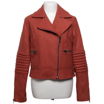 Bikerjack (Bruin) van Edith & Ella Acetaat, Polyester, Wol