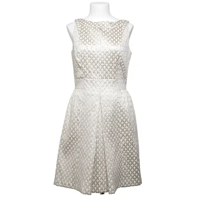 Kjole (Hvid, Guld) fra Lauren Ralph Lauren Metallfiber, Polyamid, Polyester