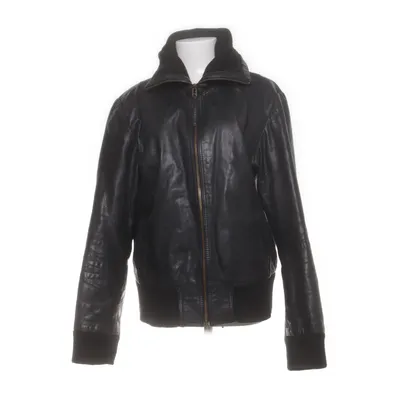 Läderjacka (Grå, Svart) från Rock'n Blue Bomull, Skinn, Polyester