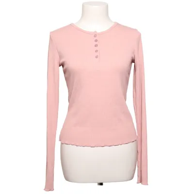 Henley T-shirt (Pink) fra Dazy Elastan, Polyester, Viscose