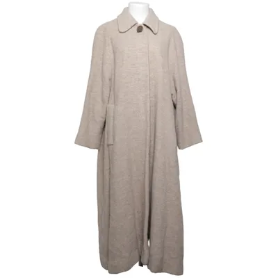Coat (Beige) from Jaeger Alpaca wool, Polyamide, Silk
