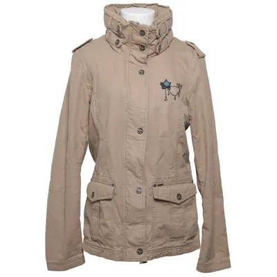Jakke (Beige) fra Dreimaster Bomuld, Polyamid