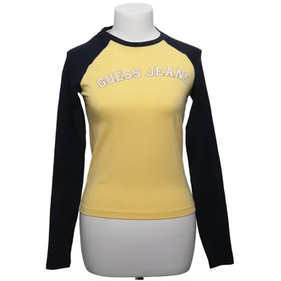 Top (Gelb, Blau, Mehrfarbig) von Guess Jeans Elasthan, Bio-Baumwolle