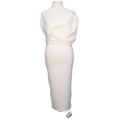 Maxi dress (White) from Club London Elastane, Polyester