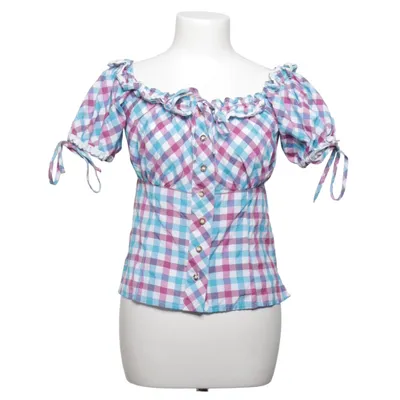 Dirndl blouse (Blue, Pink, White) from Alpin Cotton, Polyester