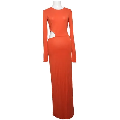 Långklänning (Orange) från Calvin Klein Elastan, Lyocell