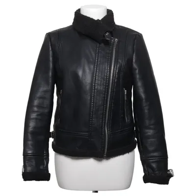 Shearlingjakke (Sort) fra Livelo Polyester, Polyurethan, Viscose