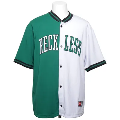 Maillot de baseball (Vert, Blanc) de FSBN Polyester