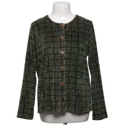 Cardigan (Vert, Noir) de Machine Coton, Polyester