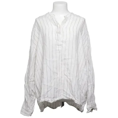 Bluse (Weiß, Schwarz) von Skall Studio Leinen