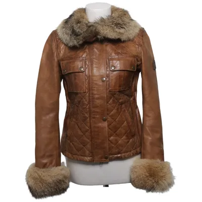 Läderjacka (Brun) från Belstaff Bomull, Skinn