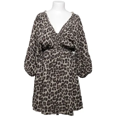 Jurk (Beige, Zwart) van New Collection Katoen