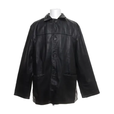 Leren jack (Zwart) Polyester, Leer