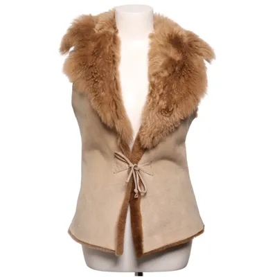 Outer vest (Beige, Brown) from Oakwood Leather, Wool