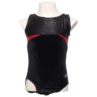 Gymnastics leotard (Black, Red) from Gimar Elastane, Polyamide
