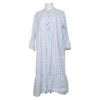 Klänning (Blå, Vit) från Juna Bomull