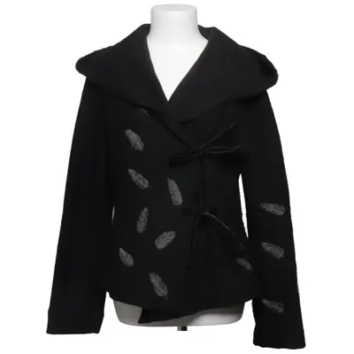Strickjacke (Schwarz) von Créton Acryl, Wolle