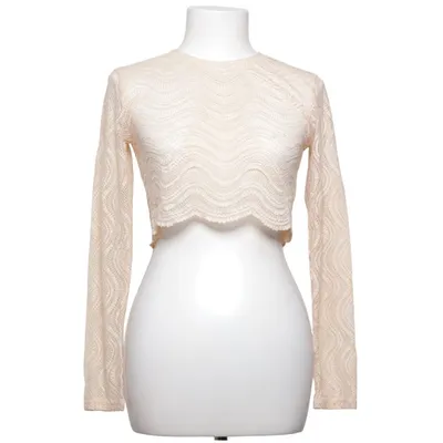 Crop top (Beige) från Zara Elastan, Polyamid