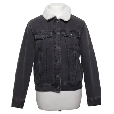 Veste en jeans fourrée (Gris, Blanc) de Terranova Coton, Polyester