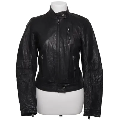 Läderjacka (Svart) från JSFN Skinn, Polyester