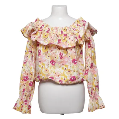 Blus (Gul, Rosa, Flerfärgad) från Maja Nilsson Lindelöf x Gina Tricot Bomull, Elastan