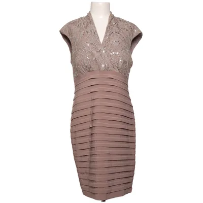 Cocktail dress (Beige) from R&M Richards Elastane, Polyamide, Polyester