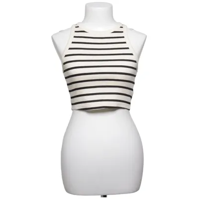 Tank Top (White, Black) from H&M Cotton, Elastane