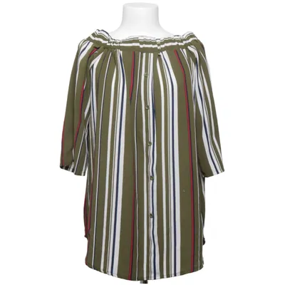 Top (Green, White, Blue) from Romeo & Juliet Couture Elastane, Polyester