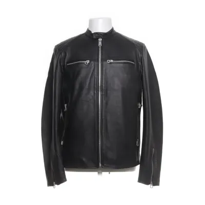 Leather jacket (Black) from Replay Polyester, Leather