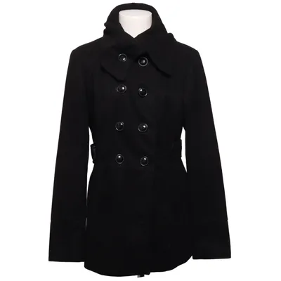Pea coat (Black) from Gate Woman Polyester, Viscose