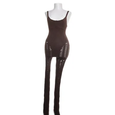 Byxdress (Brun) från Missy Empire Nylon, Viskos, Polyester