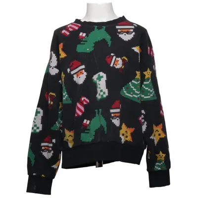 Julesweater (Sort, Flerfarvet) fra Lindex Kids Bomuld
