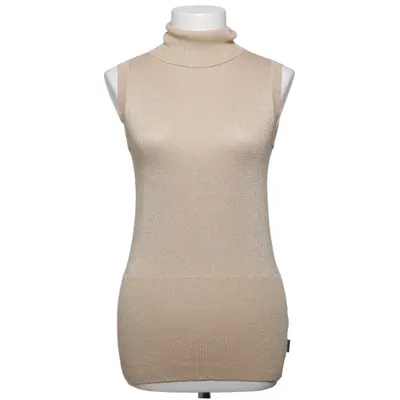 Pull sans manches (Beige) de Watcher Coton, Fibre métallique, Viscose