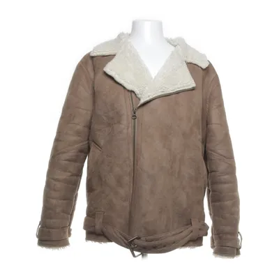 Shearling jas (Beige) van Topman Polyester, Polyurethaan