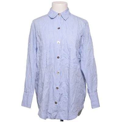 Shirt (Blue, White) from Zara Cotton