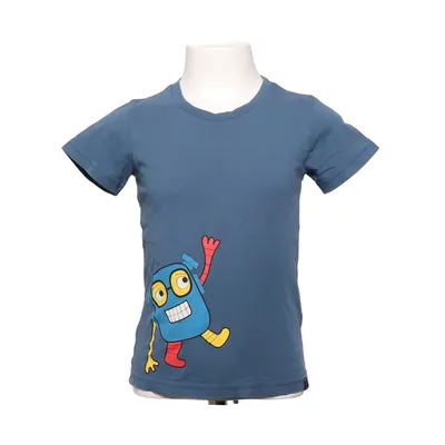 T-shirt (Blue, Multicolored) from Polarn O. Pyret Cotton